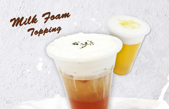The Foam topping milk tea,Foamy, Creamy and delicious foam topping!