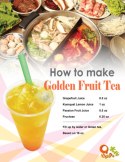 Golden fruit tea-instruction recipe