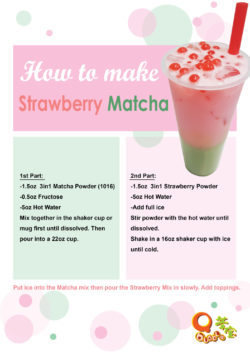 Strawberry Matcha-Instruction recipe