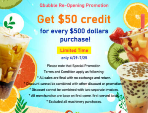 Qbubble Summer Bubble tea Promotion