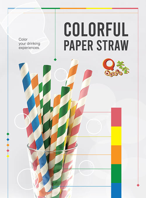 Eco friendly paper straw comes with variety color. Safe to use in drinks and won't melt in drinks