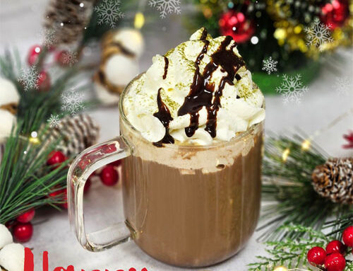 Happy Holidays! Holiday drink menu: Matcha Chocolate