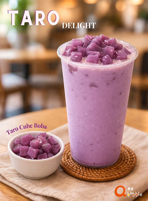 Qbubble-Taro Cube Boba