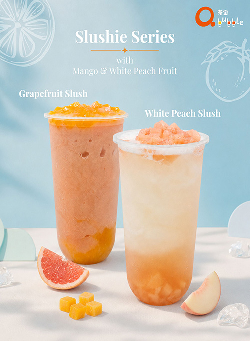 Qbubble fresh fruit can slush