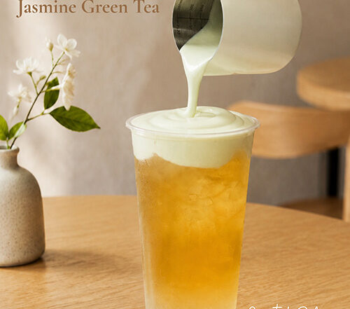 Qbubble- Pistachio Milk Foam Jasmine Green Tea